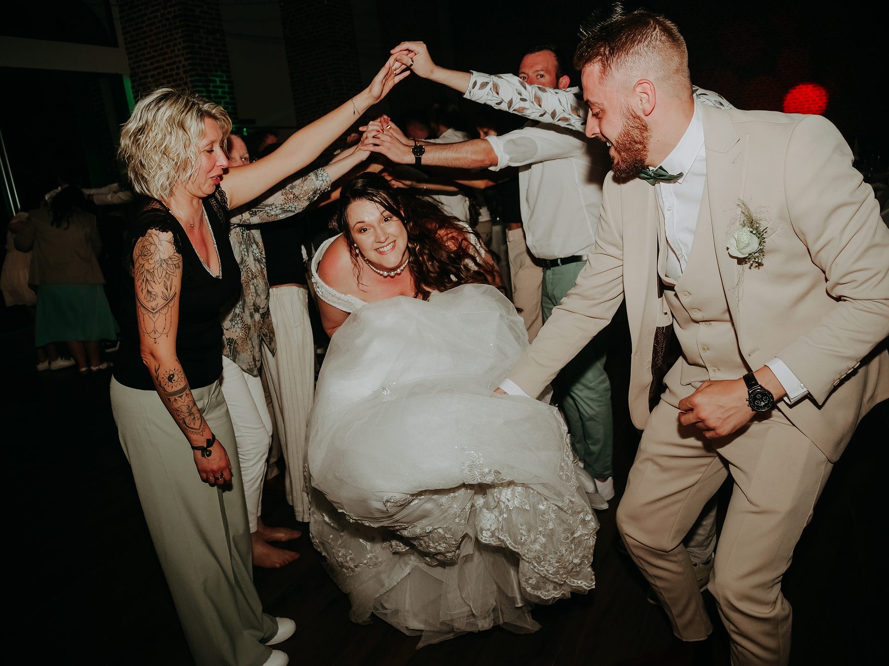 Ambiance de soirée de mariage
